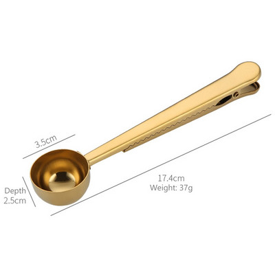 10 vnt rankenos maišelis tirpios arbatos kavos šaukštas virtuvės reikmenys nerūdijančio plieno ilgas sandarinimo segtukas „du viename“ espreso kavos dekoravimas