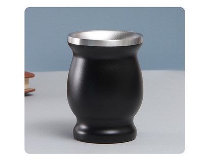 8 unces Yerba Mate tējas krūze Divsienu dabīgā ķirbja dzēriena trauki Argentīnas ķirbja formas viegli tīrāms nerūsējošais tērauds