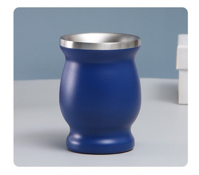 8 unces Yerba Mate tējas krūze Divsienu dabīgā ķirbja dzēriena trauki Argentīnas ķirbja formas viegli tīrāms nerūsējošais tērauds