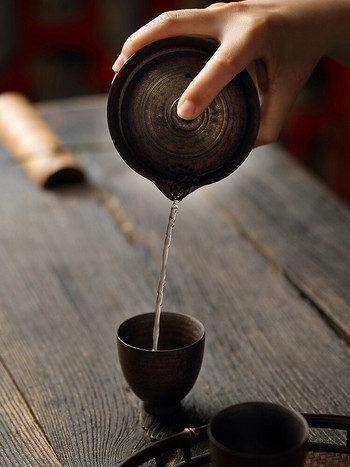 Керамична купа за чай Sancai Cover Bowl Чаша за чай с капак Уред за приготвяне на чай Каменинови изделия Гърне за ръчно хващане против изгаряне Gaiwan Единична голяма екипировка