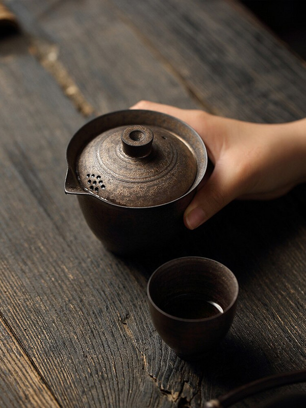 Керамична купа за чай Sancai Cover Bowl Чаша за чай с капак Уред за приготвяне на чай Каменинови изделия Гърне за ръчно хващане против изгаряне Gaiwan Единична голяма екипировка