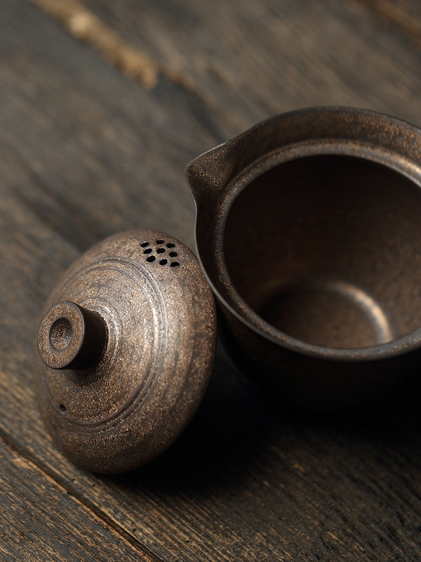 Керамична купа за чай Sancai Cover Bowl Чаша за чай с капак Уред за приготвяне на чай Каменинови изделия Гърне за ръчно хващане против изгаряне Gaiwan Единична голяма екипировка