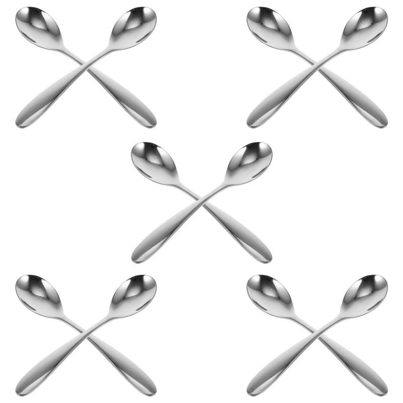 Šaukštas Šaukštai Kaušelis Pyragas Grietinėlė Ledas Cukrus Druska Vakarienė Kavos padažas Jogurtas Arbata Pudingas Desertas Espresso Mini Nerūdijantis plienas