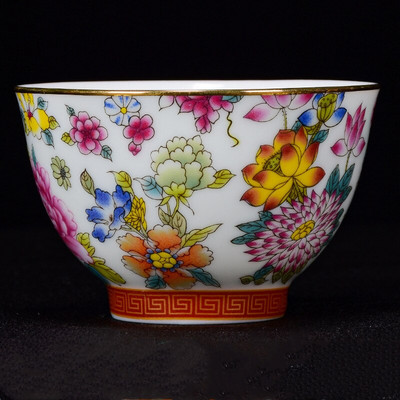 Jingdezhen Керамична чаша за чай Oolong Бутикова купа за чай Ръчно изработен порцеланов Сервиз за чай Аксесоари Master Teacup Персонална единична чаша