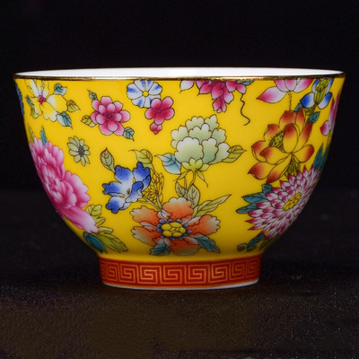 Jingdezhen Керамична чаша за чай Oolong Бутикова купа за чай Ръчно изработен порцеланов Сервиз за чай Аксесоари Master Teacup Персонална единична чаша