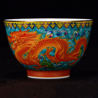 Jingdezhen Керамична чаша за чай Oolong Бутикова купа за чай Ръчно изработен порцеланов Сервиз за чай Аксесоари Master Teacup Персонална единична чаша