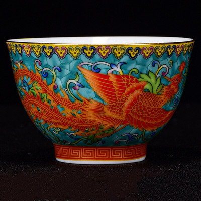 Jingdezhen Керамична чаша за чай Oolong Бутикова купа за чай Ръчно изработен порцеланов Сервиз за чай Аксесоари Master Teacup Персонална единична чаша