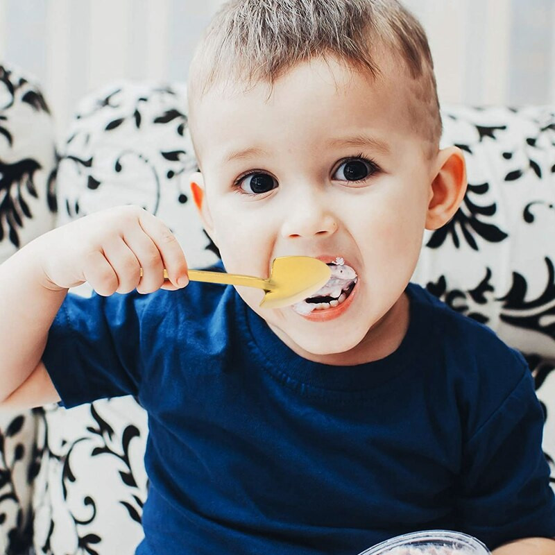 8 bucăți lopată lingură furculiță lopată cafea mâner furculiță în formă de desert