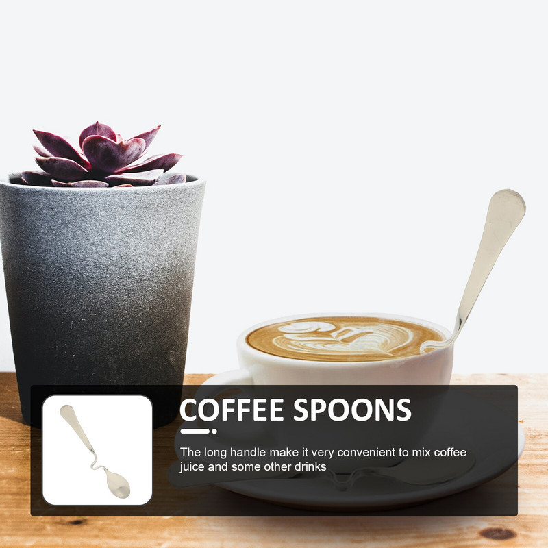 Lyžica Lyžice Cukrový koláč Káva Smotana Naberačka Miešanie Kaviár Demitasse Podlievanie Čaj Miešanie Espresso Dezert Jogurt Zakrivený Vtipný