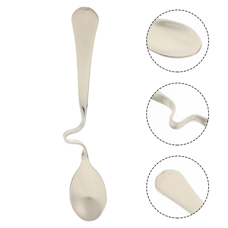 Lyžica Lyžice Cukrový koláč Káva Smotana Naberačka Miešanie Kaviár Demitasse Podlievanie Čaj Miešanie Espresso Dezert Jogurt Zakrivený Vtipný