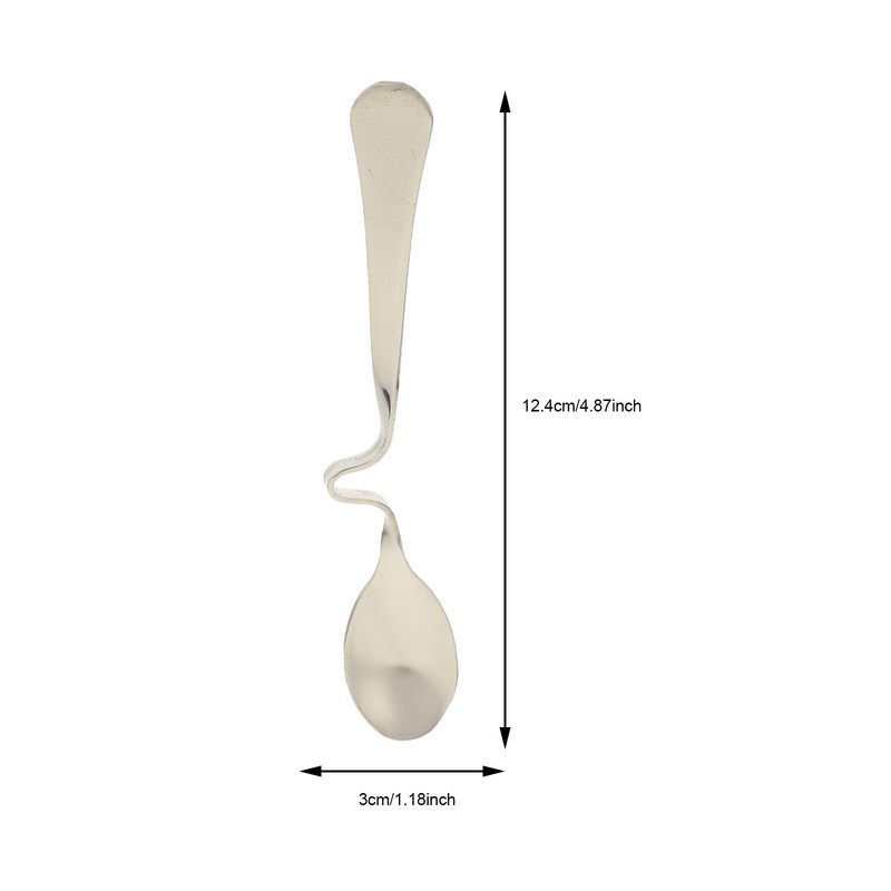 Kanál Kanál Cukor Torta Kávékrém Kanál Keverő Kaviár Demitasse Basting Tea Keverő Espresso Desszert Joghurt Görbült Vicces