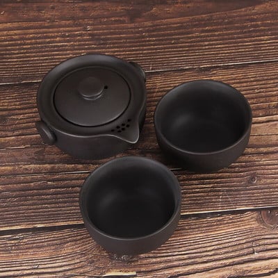 Prijenosni putni set za čaj Yixing Purple Clay Teapot Quik Lonci Jedan lonac i dvije šalice Teaware Kineski čajnici za piće