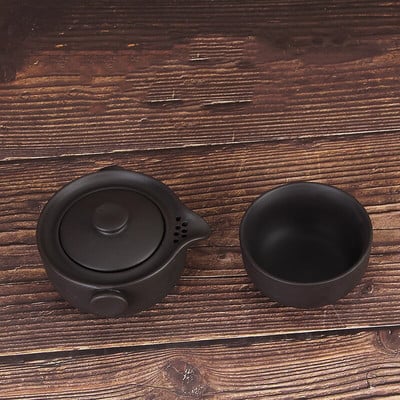 Prijenosni putni set za čaj Yixing Purple Clay Teapot Quik Lonci Jedan lonac i dvije šalice Teaware Kineski čajnici za piće