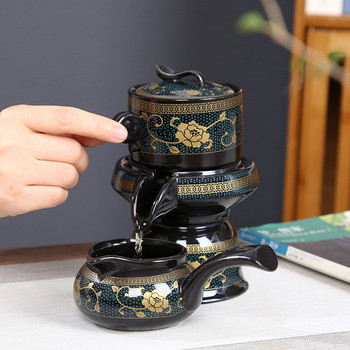 Нови керамични пътни сервизи за чай Китайски преносим керамичен костен порцелан Чаша Gaiwan Чаша Порцеланова чаша Чай Комплектът чайник Kung Fu