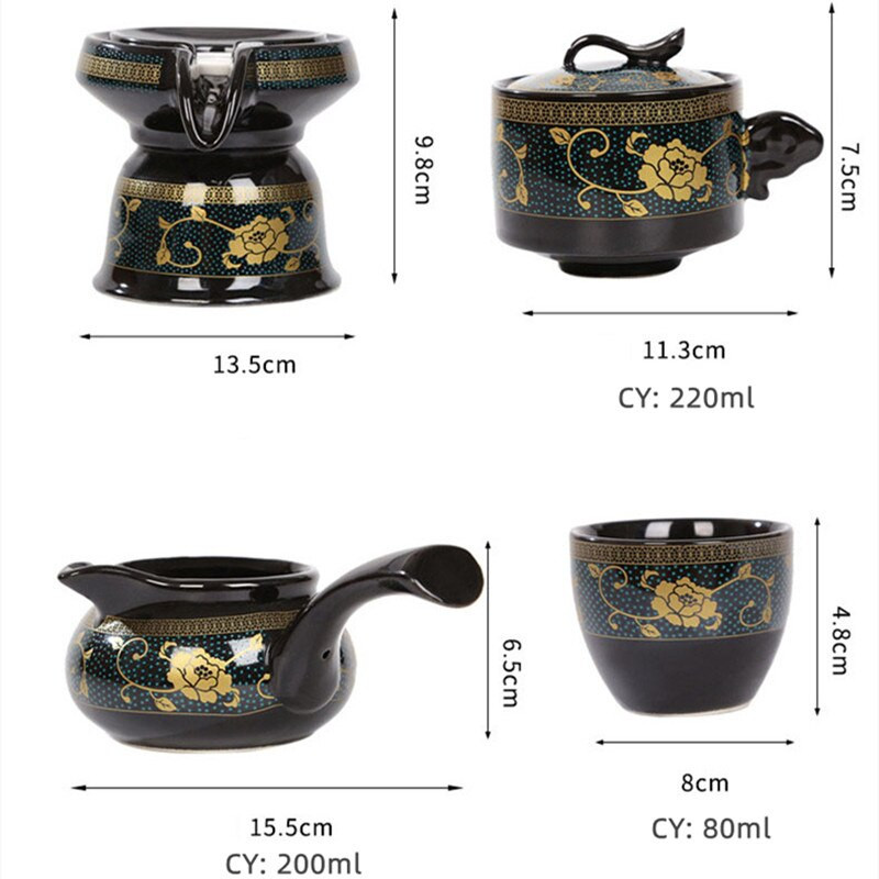 Új kerámia utazási teáskészletek Kínai hordozható kerámia Bone China teaset Gaiwan teáscsésze porcelán teáscsésze Kung Fu teáskanna készlet