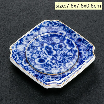 4 ks/sada Jingdezhen Retro ručne vyrobená keramická podložka pod šálku, ručne maľovaná butiková miska na čaj, čínska porcelánová čajová súprava