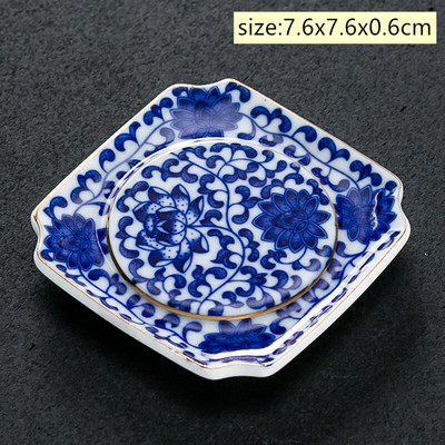 4 ks/sada Jingdezhen Retro ručne vyrobená keramická podložka pod šálku, ručne maľovaná butiková miska na čaj, čínska porcelánová čajová súprava
