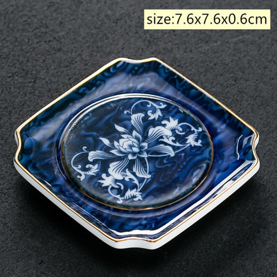 4 ks/sada Jingdezhen Retro ručne vyrobená keramická podložka pod šálku, ručne maľovaná butiková miska na čaj, čínska porcelánová čajová súprava
