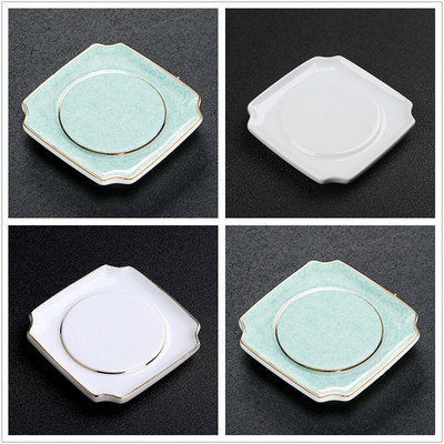 4 ks/sada Jingdezhen Retro ručne vyrobená keramická podložka pod šálku, ručne maľovaná butiková miska na čaj, čínska porcelánová čajová súprava