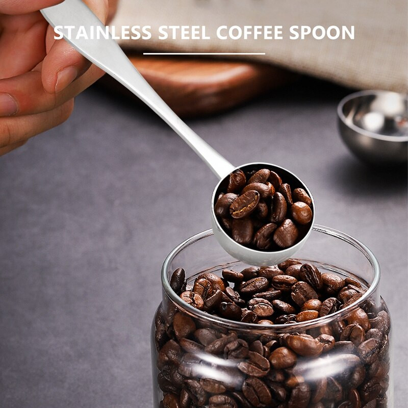 6 darabos kávéskanál rozsdamentes acél mérőkanál, hosszú nyelű evőkanál keverőkanál kávéteához cukorhoz (20 ml)