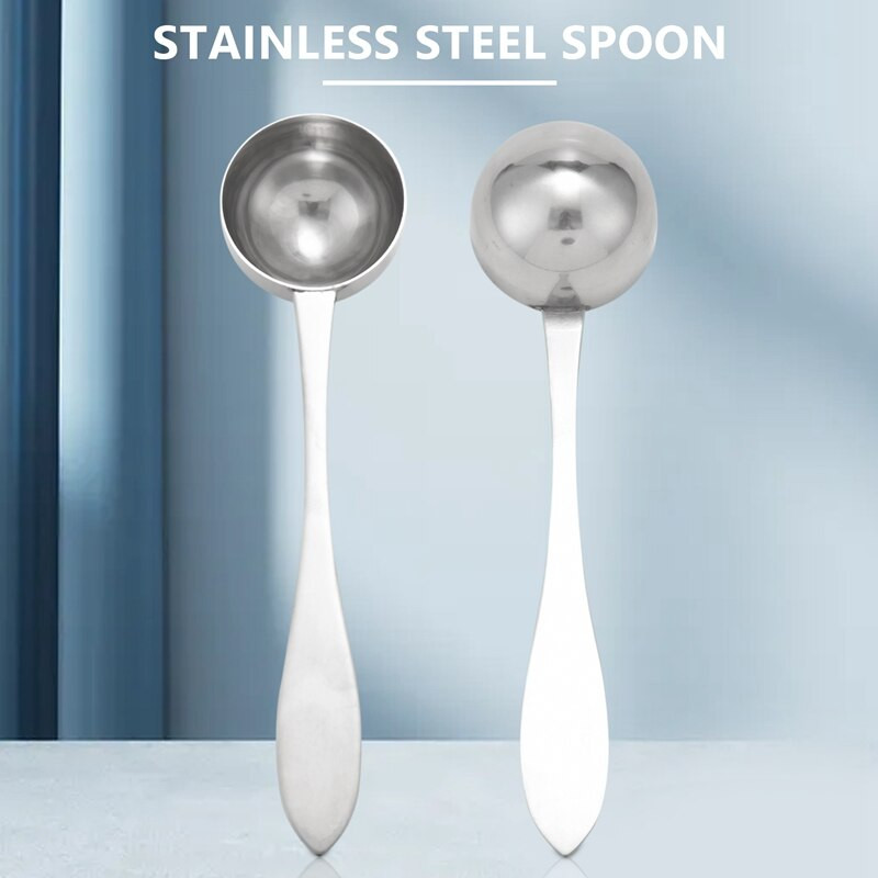 6 darabos kávéskanál rozsdamentes acél mérőkanál, hosszú nyelű evőkanál keverőkanál kávéteához cukorhoz (20 ml)