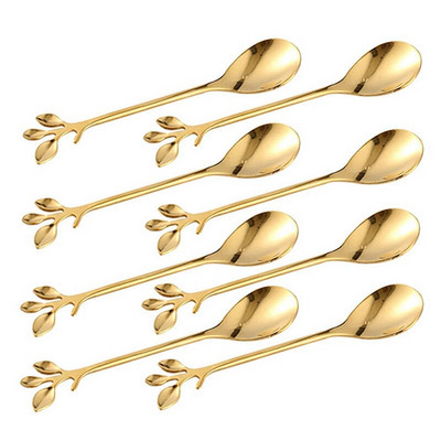 Jäätise tee segamine lusikad Retro magustoit Demitasse espresso lusikad söögiriistad kööginõud 1 komplekt 8 tükki