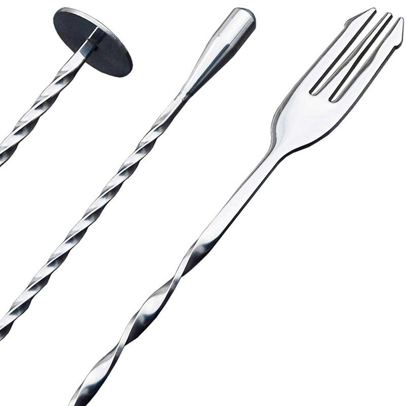 2 ks polievkových lyžíc, odmerky na kávu, 30 ml kovové a 3 ks miešacích lyžíc z nehrdzavejúcej ocele so špirálovým vzorom