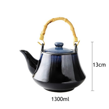 Чайник с дизайн на синьо котешко око Традиционна китайска керамична чаша за чай Следобеден чай Комплект съдове и прибори за домашен декор Чаени прибори