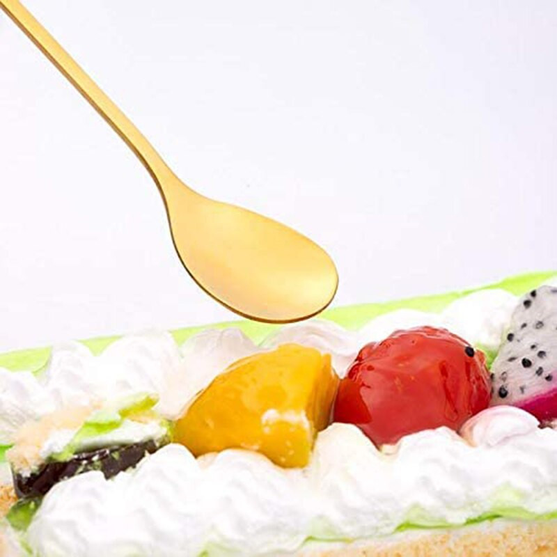 BMBY-12 csomag rozsdamentes acél villa és kanál készlet, fagylalt tea kávéskanál étkészlet konyhai étkészlet