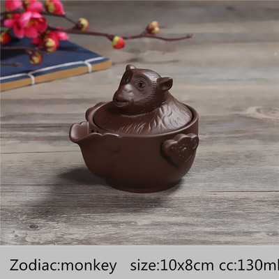 Set za čaj s dvanaest zodijaka Prijenosna putna šalica za čaj Yixing ljubičasti glineni čajnik Quik Lonci Posuđe za čaj Kineski čajnici za piće