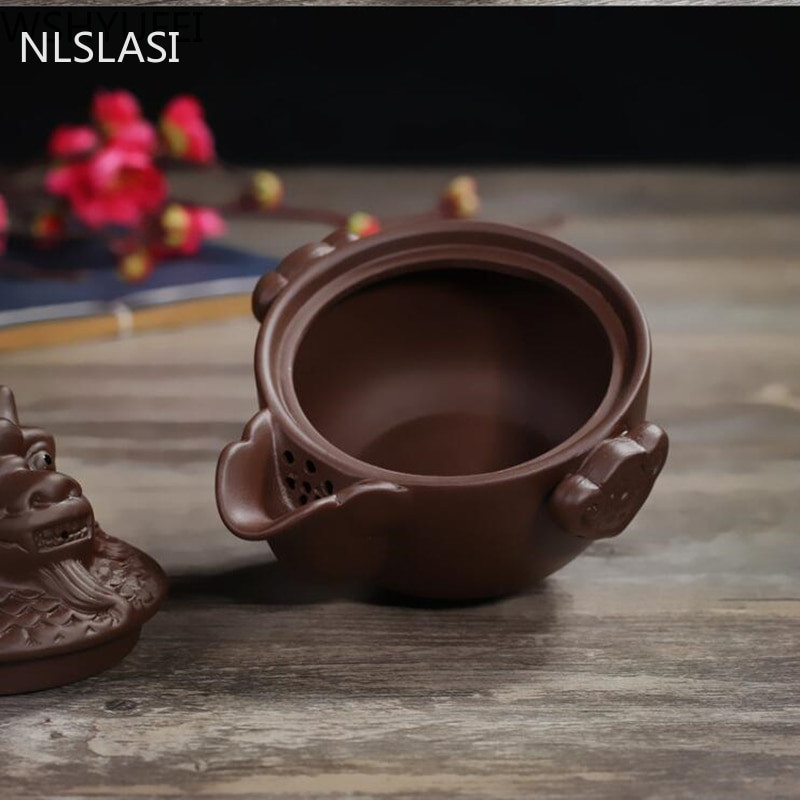 Комплект за чай Twelve zodiac Преносима чаша за чай за пътуване Yixing Purple Clay Teapot Quik Pots Teaware Китайски чайници за напитки