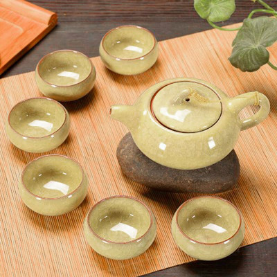 Ledom napukla šalica Set za čaj Keramička šalica za čaj Kung Fu Set za čaj Poklon kutija Set za čaj Čajnik Jednostavan pribor za domaćinstvo Čaj za vodu Čajnik