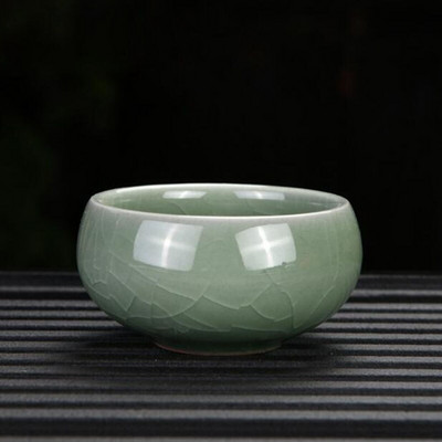 2db/készlet Ru kemence teáscsésze Kung Fu teáscsészék teás edények kínai stílusú italos edények azúrkék porcelán csésze konyhai kungfu eszköz