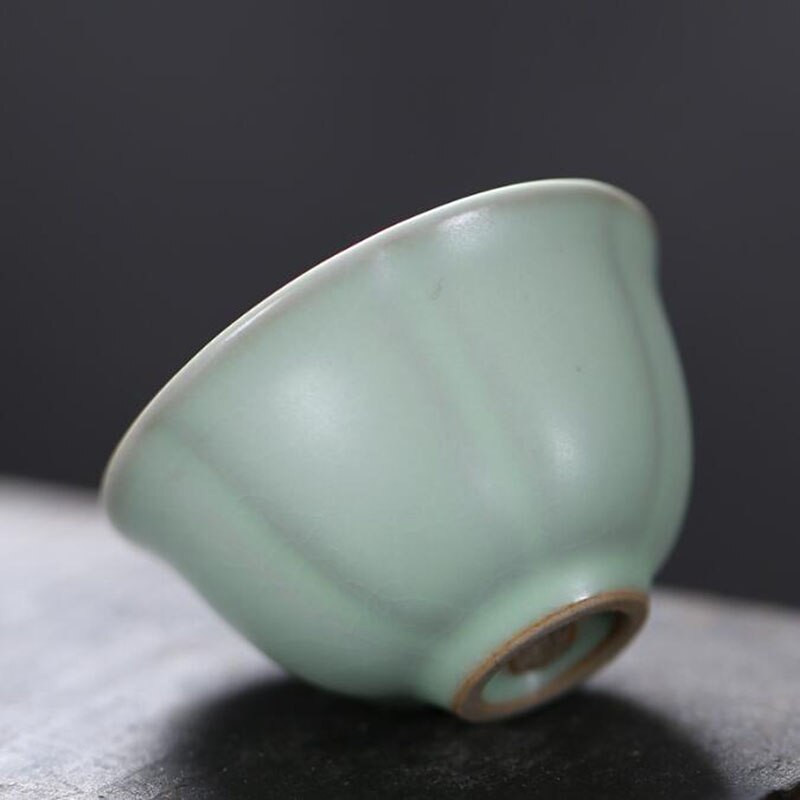 2db/készlet Ru kemence teáscsésze Kung Fu teáscsészék teás edények kínai stílusú italos edények azúrkék porcelán csésze konyhai kungfu eszköz