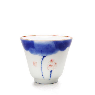 2 vnt. / partijoje Keramikos arbatos puodelis Namų biuro arbatos dubuo Rankomis dažytas porcelianinis arbatos indas Priedai Vieno puodelio Pagrindinis gėrimų indas