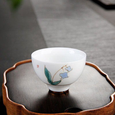 2 vnt. / partijoje Keramikos arbatos puodelis Namų biuro arbatos dubuo Rankomis dažytas porcelianinis arbatos indas Priedai Vieno puodelio Pagrindinis gėrimų indas