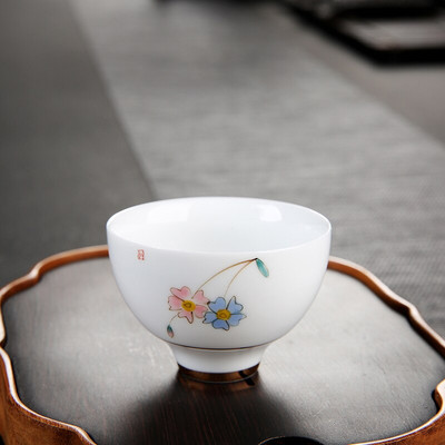 2 vnt. / partijoje Keramikos arbatos puodelis Namų biuro arbatos dubuo Rankomis dažytas porcelianinis arbatos indas Priedai Vieno puodelio Pagrindinis gėrimų indas