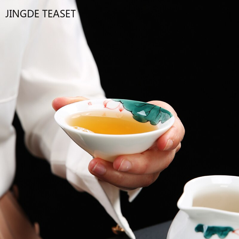 2 vnt. / partijoje Keramikos arbatos puodelis Namų biuro arbatos dubuo Rankomis dažytas porcelianinis arbatos indas Priedai Vieno puodelio Pagrindinis gėrimų indas