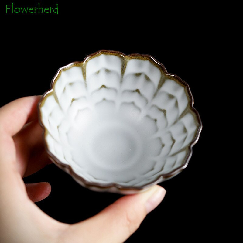 Veľký biely keramický čajový hrnček s motívom mesiaca, kung-fu čajová súprava, šálka s jednou šálkou, farebná glazúra, porcelánová šálka, čajový riad pre majiteľov domov, osobný šálka