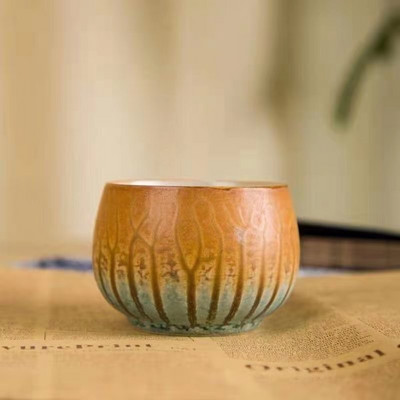 Keramická šálka na čaj, riad s kung-fu čajom, hrnčiarska keramika, porcelán, štyri ročné obdobia, jar, leto, jeseň, zima, šálka na čaj