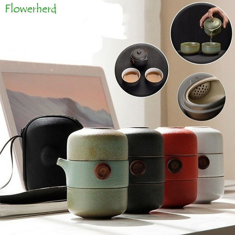 Cestovná keramická porcelánová kanvica na čaj a šálky, cestovná kancelárska súprava na kung-fu čaj, čajový riad, čínska čajová súprava, sada kanvice na čaj a šálky