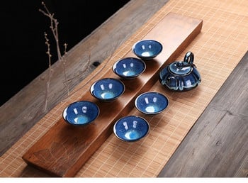 Kiln Glaze Pottery Teaware Σετ Kungfu Gift Ceramic Teapot Κεραμικά για δώρο Μωβ άμμος Σετ τσαγιού ταξιδιού Κατσαρόλα με φλιτζάνι