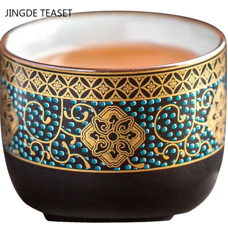 2 kom/lot Kineska retro keramika Mala šalica za čaj Izvrstan uzorak jedna šalica Zdjela za čaj Posuđe Fina šalica za čaj Pribor za pribor za čaj
