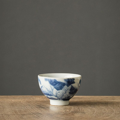 2 vnt./stal. Jingdezhen Ice Crack Keraminis arbatos puodelis Rankomis dažytas arbatos dubuo Kiniškas retro vieno puodelis Master Arbatos puodeliai Arbatos indų priedai