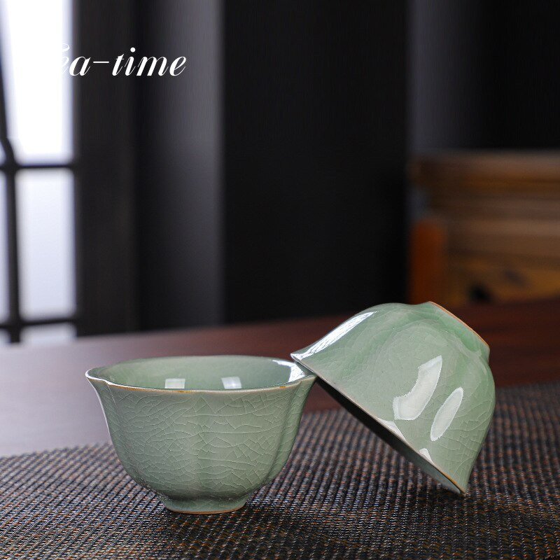 Čínska cestovná čajová súprava Kung Fu, keramická kanvica na čaj Ge Kiln, šálka Gaiwan, porcelánová čajová súprava Gaiwan, kanvice, súpravy čajového riadu, riad na nápoje, čajový obrad