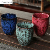 Japonský štýl keramického porcelánového čajového hrnčeka, veľký čajový riad 250 ml, kung-fu čajová súprava