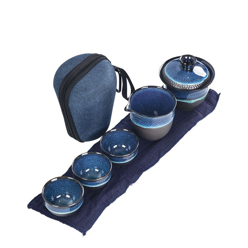 Čínska cestovná čajová súprava Kung Fu, keramická glazúrovaná kanvica na čaj, šálka Gaiwan, porcelánová čajová súprava, kanvice, súpravy čajového riadu, riad na nápoje, čajový obrad