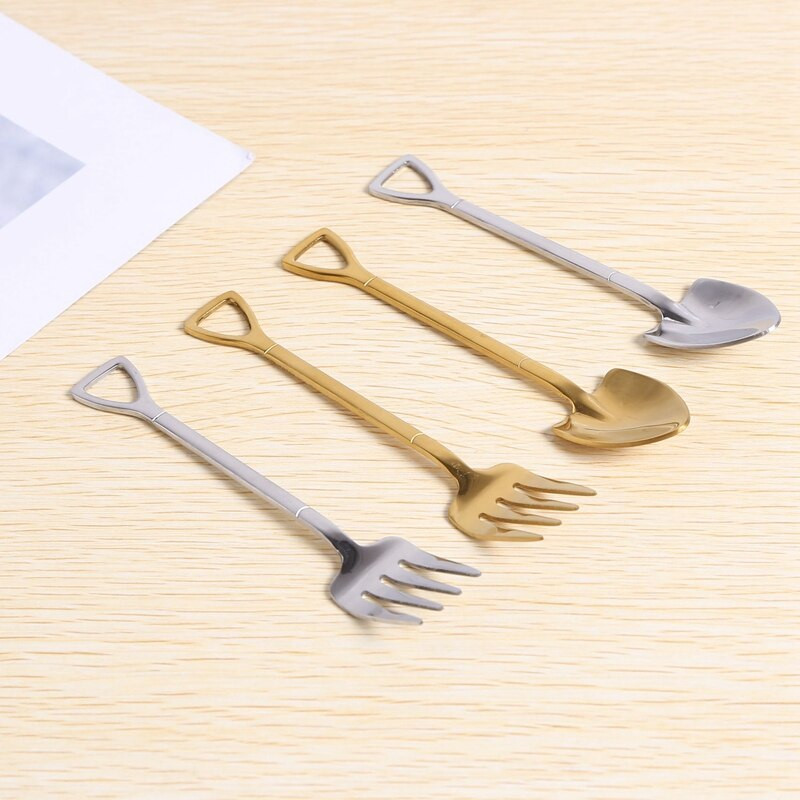 8 komada Lopata Žlica Vilica Lopata Drška za kavu Vilica u obliku deserta