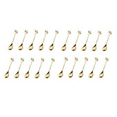 20 buc lingură din oțel inoxidabil cu crengi creative cu frunze lingură cafea pentru amestecare cadou de Crăciun accesorii de bucătărie