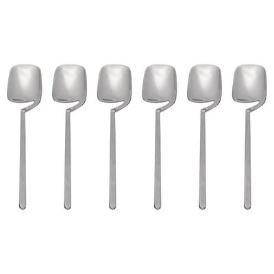 Kávéskanál, 6 db eszpresszókanál, 5,6 hüvelykes rozsdamentes acél kiskanalak Teáskanál apró kanál